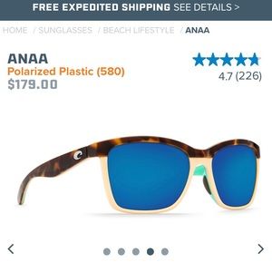 Costa Del Mar Polarized Sunglasses